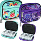 Serfeymi Weekly Travel Pill Organizer Pill Case for Purse with Removable 7 Day Pill Box, Fashionable Travel Medicine Organizer Pill Container for Medicine, Vitamin, Supplement - Green 01 + Purple 01
