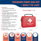 First Aid Kit - 368pcs Waterproof Compact Portable Hard Case - Ideal for Home, Car, Travel, Businesses, Hiking, Vehicle, Boat, Office, Survival - Public Must Have Emergency Kit, Camping Essentials