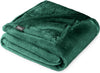 Bare Home Fleece Blanket - Twin/Twin Extra Long - Ultra-Soft Lightweight for Bed, Sofa, and Couch - Luxury Microplush - Cozy Warm Blanket (Twin/Twin XL, Forest Green)