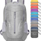 ZOMAKE 25L Ultra Lightweight Packable Backpack, Foldable Hiking Backpacks Water Resistant Small Folding Daypack for Travel(Silver Gray)