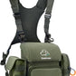 Binocular Harness Chest Pack, Bino Harness Bag with Rangefinder Pouch & Rain Cover, Molle System Multifunction Hunting Pack