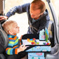 Kids Travel Tray, Travel Tray for Kids Car Seat, Toddler Car Seat Lap Tray, Carseat Tray for Kids Travel, Carseat Table Tray for Kids Travel Activities (Blue)