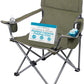 Internet's Best XL Padded Camping Folding Chair - Cooler Bag - Outdoor - Sports - Insulated Cup Holder - Heavy Duty - Carrying Case - Beach - Extra Wide - Quad