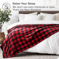 Bare Home Fleece Blanket - King Size - Ultra-Soft Lightweight for Bed, Sofa, and Couch - Luxury Microplush - Cozy Warm Blanket (King, Buffalo Plaid - Red/Black)