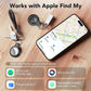 2025 New [Apple MFi Certified] (iOS Only) Air Tracker Tags-3 Pack, Bluetooth Tracker for Apple Find My, Replaceable Battery, Key Finder and Item Locator Smart Tag for Keys, Bags, Luggage, Pets, Black