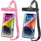 Waterproof Phone Pouch Bag - 7.5in Water Proof Cell Phone Case for Beach Travel Must Haves, IPX8 Dry Bag with Lanyard for iPhone 16 15 Pro Max Galaxy S25 Ultra Pixel 7a, Cruise Essentials 2025