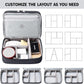 mygreen Electronics Travel Organizer, Watreproof Electronic Accessories Case Portable Double Layer Cable Storage Bag for Cord, Charger, Flash Drive, Phone, Ipad Mini, SD Card, Gifts for Him Black