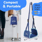 Portable Airplane Foot Hammock for Plane Travel with Memory Foam & Hardboard for No Feet or Leg Clashing - Long Flight Air Travel Essentials to Relax Feet Rest Flying Overseas by Beswalt (Navy Blue)
