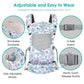 Newborn Baby Front Carrier Backpack, Toddler Baby Body Carrier, 7-66 Lbs Ergonomic Design, Lumbar Support, Lightweight