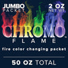 Fire Color Changing Packets for Fire Pit, Campfire, Bonfire, Outdoor Fireplace | Mystic, Colorful, Magic, Rainbow Flames | 50 oz Total, 25-2 oz Jumbo Packets