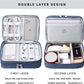 mygreen Electronic Organizer Travel Cable Organizer Bag for Hard Drives, Cables, Charger, Phone, USB, SD Card Dark Blue