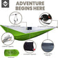 Onewind Camping Hammock with Mosquito Net for Youth Travel Hiking Backpacking Backyard Outside Patio, Sturdy Ripstop Nylon Lightweight Kids Hammock with Tree Straps and Cinch Buckles
