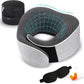 Travel Pillow, Best Memory Foam Neck Pillow Head Support Soft Pillow for Sleeping Rest, Airplane Car & Home Use (1Grey)