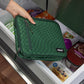 PackIt Freezable Classic Lunch Box, Checker Wave Olive, Built with ECOFREEZE Technology, Collapsible, Reusable, Zip Closure With Zip Front Pocket and Buckle Handle, Designed for Fresh Lunch On the Go