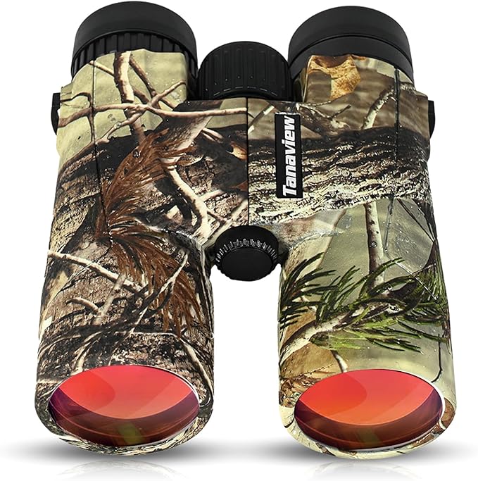 10X42 Compact Binoculars for Adults - Long Distance, High Powered Binoculars with Travel Case - Extra Bright Light & Large Field of View - Lightweight, Water & Fog Proof, Hunting, Bird Watching