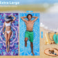 4 Pack Microfiber Oversized Lightweight Beach Towel 71"x32" XL Extra Large Thin Sand Free Towels Travel Swim Pool Yoga Gym Camping for Adults Women Men Beach Essentials Accessories Vacation Gift