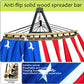 Tranquillo Sturdy Steel Hammock with Stand Premium Cotton Canvas Hammock, 600 lbs Capacity Hammock Stand Folding, Portable 30-Second Fold Unfold, for Camping, American Flag