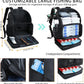 Fishing Backpack with Rod Holder, Heavy Duty Fishing Bag with Waterproof Bottom, Tackle Backpack Gifts for Man Woman-Black