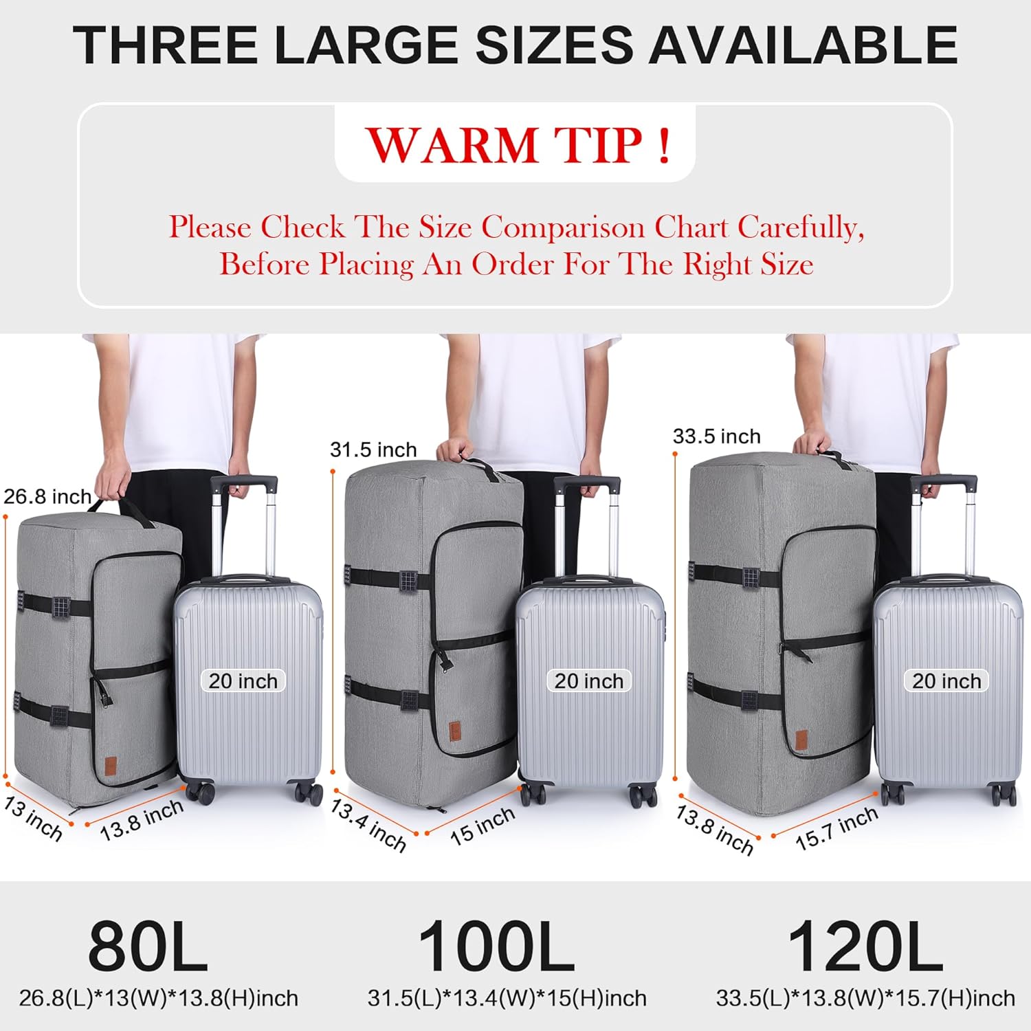 100L Duffle Bag for Travel, Large Foldable Waterproof Travel Duffel Bags Weekender Overnight Bag for Men and Women with Shoe Compartment - Roamly