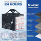 Maelstrom Soft Sided Cooler Bag, 30/40 Can Collapsible Insulated Ice Chest, Large Leakproof Portable Storage for Camping, Travel, Kayaking & Beach