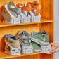 Shoe Slots Organizer, 36PCS Adjustable Double Layer Stack Shoe Rack, 50% Space-Saving Storage Rack Holder, White