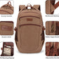 Tzowla Vintage Canvas Laptop Backpack for Men and Women,College Travel Work Rucksack with USB/Type-C Charging Port,Lightweight Bookbag Hiking Casual Daypack Backpacks Fit 15.6 Inch Notebook(Brown)