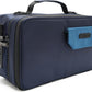 Large Storage Case with TSA Combination Lock Bag, Portable Carbon Lined, XL Medicine Lockable Box for Travel & Home Secured Box Organizer Divider Jars Accessories, Removable Tray (Blue)
