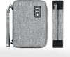 Luxtude Electronics Organizer, Portable Cable Organizer Bag for iPad 7.9'', Double Layer Travel Tech Bag&Cord Storage, Compact Cord Case&Charger Pouch,Electronics Carring Case for Phone/USB