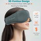Sleep Mask with Headphones Bluetooth 5.4，LC-dolida 2025 New 3D Bluetooth Sleep Mask Headphones with Soft Bamboo Cotton for Side Sleepers Women Men, Sustainable Luxury for Better Sleep