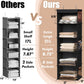 Simple Houseware 5 Shelf Hanging Closet Organizer, Black