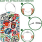2 Pack Luggage Tag for Suitcase Nautical Patches Mountain Lake Camp Flag Leather Suitcase Tags with Privacy Name ID Label and Stainless Steel Loop for Travel Bag