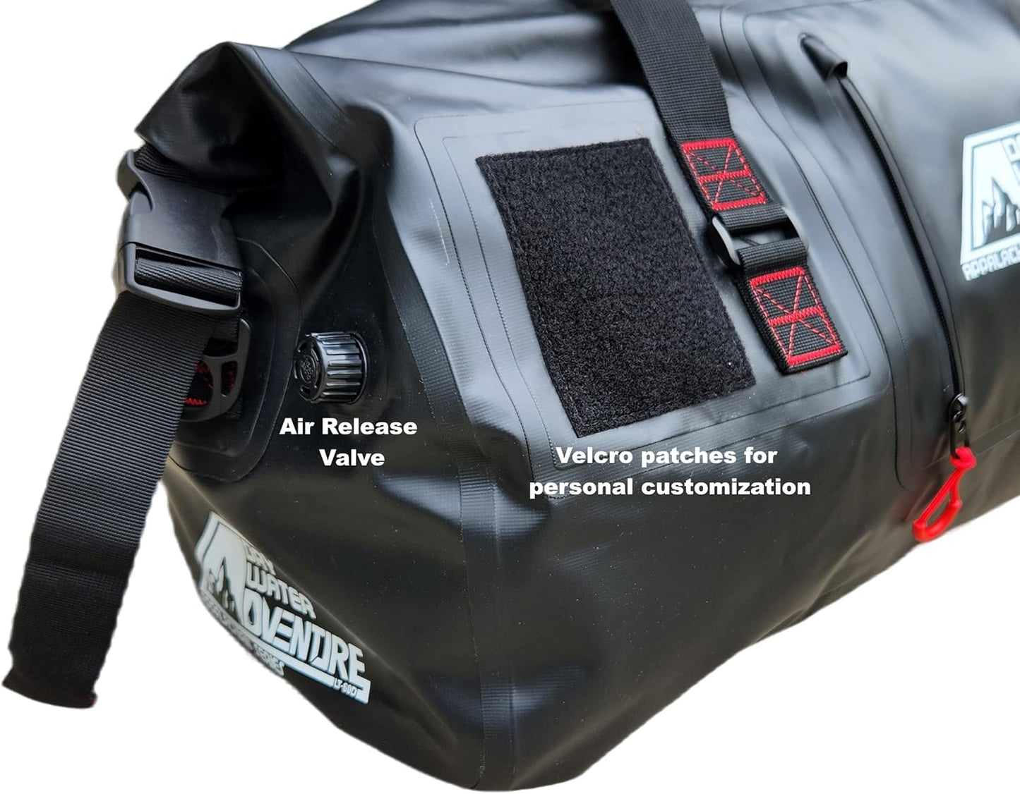 Waterproof Duffel Bag, Marine Grade (120 Liter/31.7 Gallon, Appalachian Series, Black) - Roamly