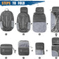 ZOMAKE Ultra Lightweight Packable Backpack 25L, Foldable Hiking Backpacks Water Resistant Small Folding Daypack for Travel(Dusty grey)