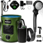 Portable Shower for Camping, 6000mAh Rechargeable Camp Shower Pump with Large Capacity Foldable Bucket, Filtered Shower Head, Outdoor Camping Shower Kit for Travel, Pet Bath, Car Washing