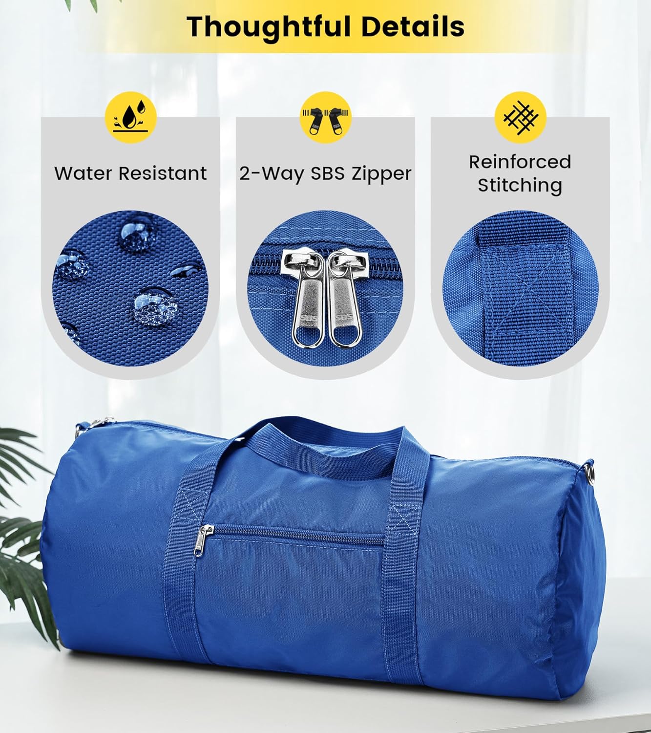 Vorspack Duffel Bag 20-24-28 Inches Foldable Gym Bag for Men Women Duffle Bag Lightweight with Inner Pocket for Travel Sports - Roamly