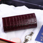 MR.OKAY 3 Watch Travel Case-Classic Leather Watch Case With Superb Texture. (Portable Watch Roll Or Organizer For Storage And Display).Festival Gift For Men, All Handcrafted By Artisans.