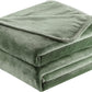 Surii Home Luxury Microfiber Flannel Blanket, Super Soft, Warm, Cozy, Fluffy, and Breathable, Perfect Throws for Bed, Couch, Sofa, for All Season Use. 350GSM Travel Size 50x60 Inches (Oliver Green)