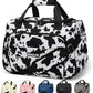 Underseat Carry On Luggage Lightweight Travel Tote Weekender Bag Overnight Duffle Bag for Travel, Travel Essentials Personal Item Travel Bag for Women and Men, Cow Pattern-16Inch