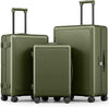 Joyway Luggage Sets 3 Piece with Spinner Wheels, Carry On Luggage 20In with ABS+PC Hardshell, Lightweight Suitcase Set with TSA Lock and Pressure-resistant Frame, 20/24/28 Inch, Green