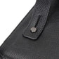 Medicine Handmade Leather Cable Organizer Bag – Full-Grain Leather Travel Tech Case for Cords, Chargers & Accessories – Zippered Storage for Men & Women (Black)
