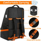 YOREPEK Car Seat Travel Bag, Padded Car Seats Backpack for Air Travel, Heavy Duty Gate Check Carseat Travel Bag for Airplane, Airport Gate Check Bag (Orange)