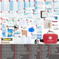 First Aid Kit 340 Piece, Premium Waterproof Hard Shell Medical Kit for Car, Home, Office, Travel, Camping, Sports, Outdoor, School - Emergency First Aid Supplies and Survival Kit