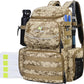 N NEVO RHINO Fishing Tackle Backpack with Rod Holders, 40L Large Fishing Bag with Waterproof Rain Cover,Outdoor Tackle Bag