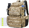 N NEVO RHINO Fishing Tackle Backpack with Rod Holders, 40L Large Fishing Bag with Waterproof Rain Cover,Outdoor Tackle Bag