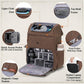 RAINSMORE Camera Bag Backpack for DSLR/SLR Mirrorless 15.6 Inch Laptop Camera Back Pack for Photographers Anti-Theft Photography Bags Case with Tripod Holder & Rain Cover, Coffee