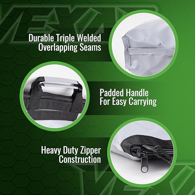 Vexan Tournament Weigh In Bag for Bass Fishing - Heavy Duty 24"x24" Fish Bag for Caught Fish - Waterproof, Zippered, Padded Handles, Triple-Welded Seams