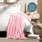 Bare Home Fleece Blanket - Full/Queen - Ultra-Soft Lightweight for Bed, Sofa, and Couch - Luxury Microplush - Cozy Warm Blanket (Full/Queen, Light Pink)