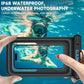 2 Pack Floating Waterproof Phone Pouch, Up to 8.3" IP68 Cellphone Dry Bag Compatible for iPhone 16 15 14 13 Pro Max Samsung Galaxy, Essential for Beach Cruise Ship (Blue*2)