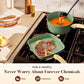 Kitchen Academy 17 Pieces Induction Cookware Set with Griddle, Green Granite Pots and Pans Set Non Stick, Healthy Nonstick Cooking Pans Set