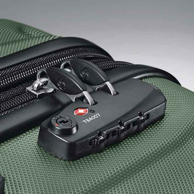 Samsonite Omni PC Hardside Expandable Luggage with Spinner Wheels, 3-Piece Set (20/24/28), Army Green
